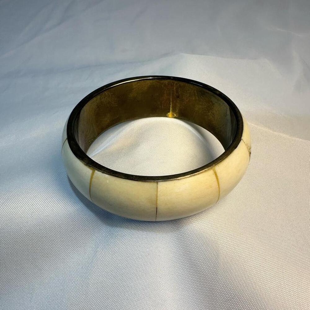 Vintage 70s brass bone
